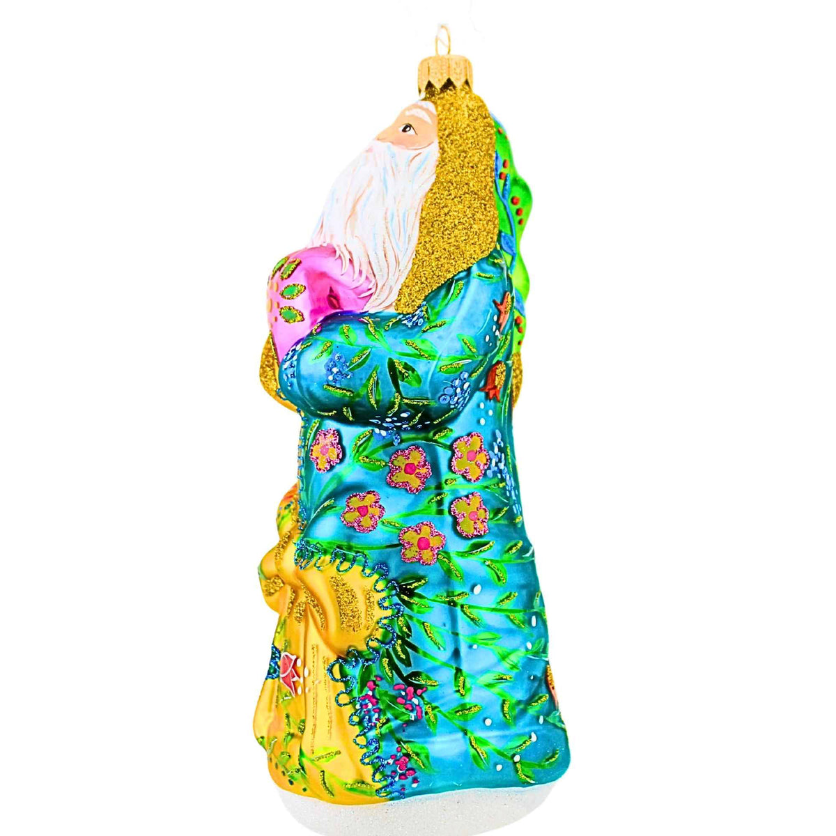 Metzler Bros. Santa Claus In A Floral Coat - - SBKGifts.com