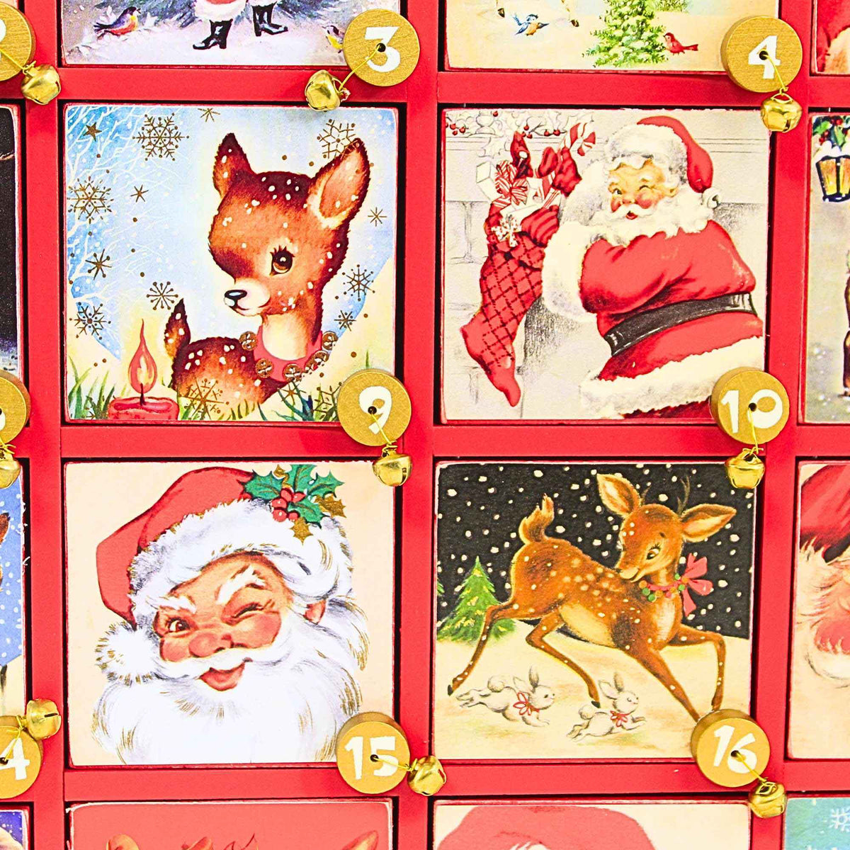 Primitives By Kathy Retro Santa Claus Countdown Box - - SBKGifts.com