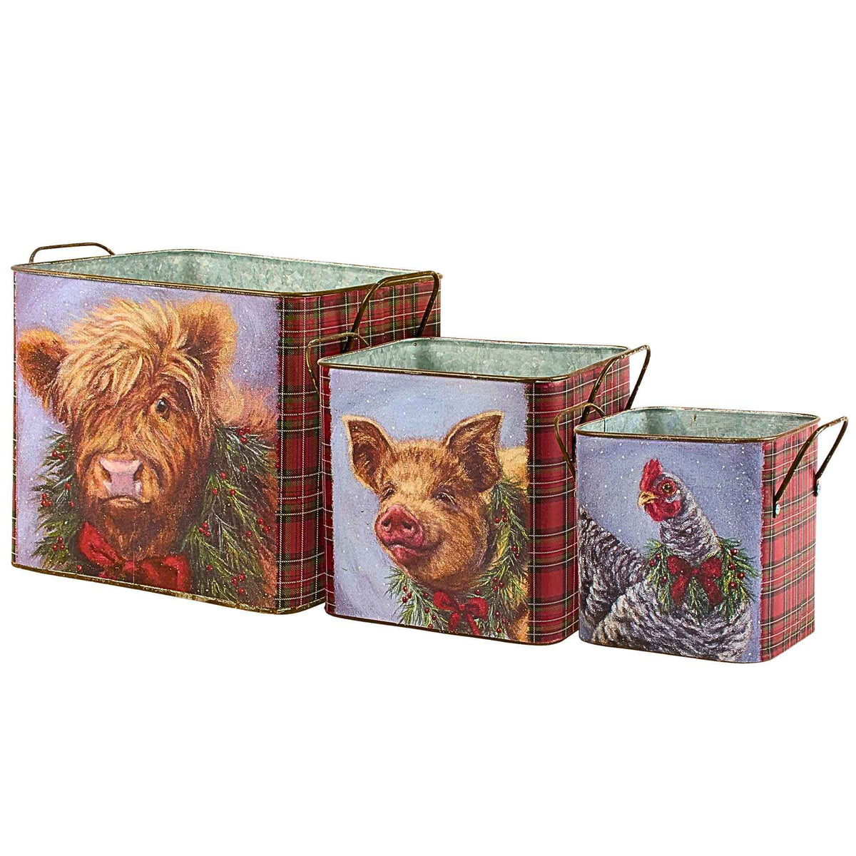 67719 Christmas Animal Bin Set 118380