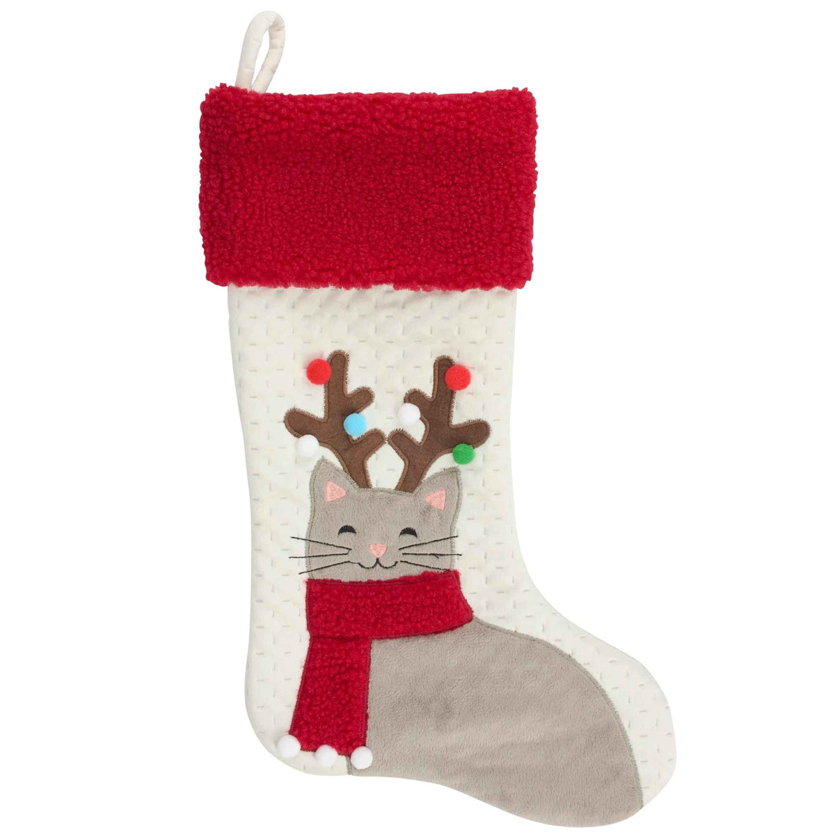 67722 Antlered Cat Stocking 124035