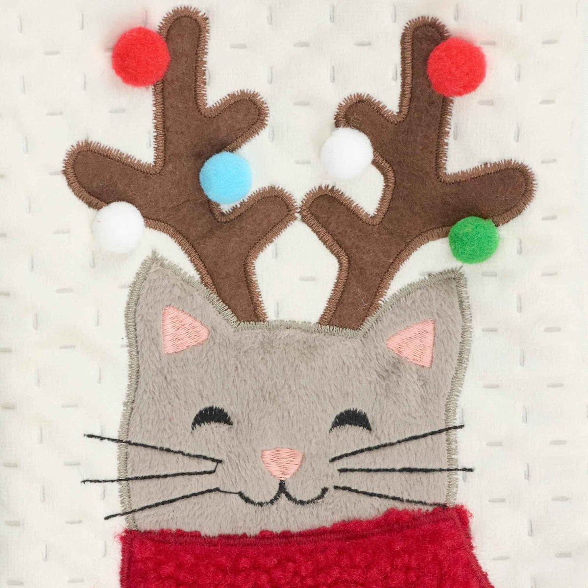 Primitives By Kathy Antlered Cat Stocking - - SBKGifts.com