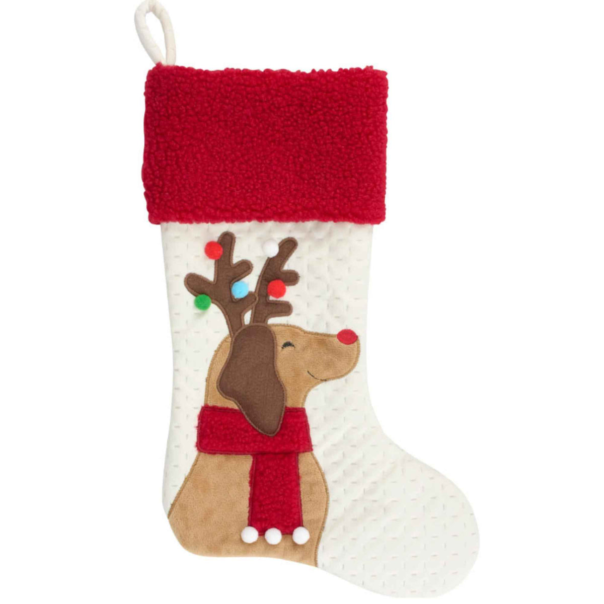 67723 Antlered Dog Stocking 124034