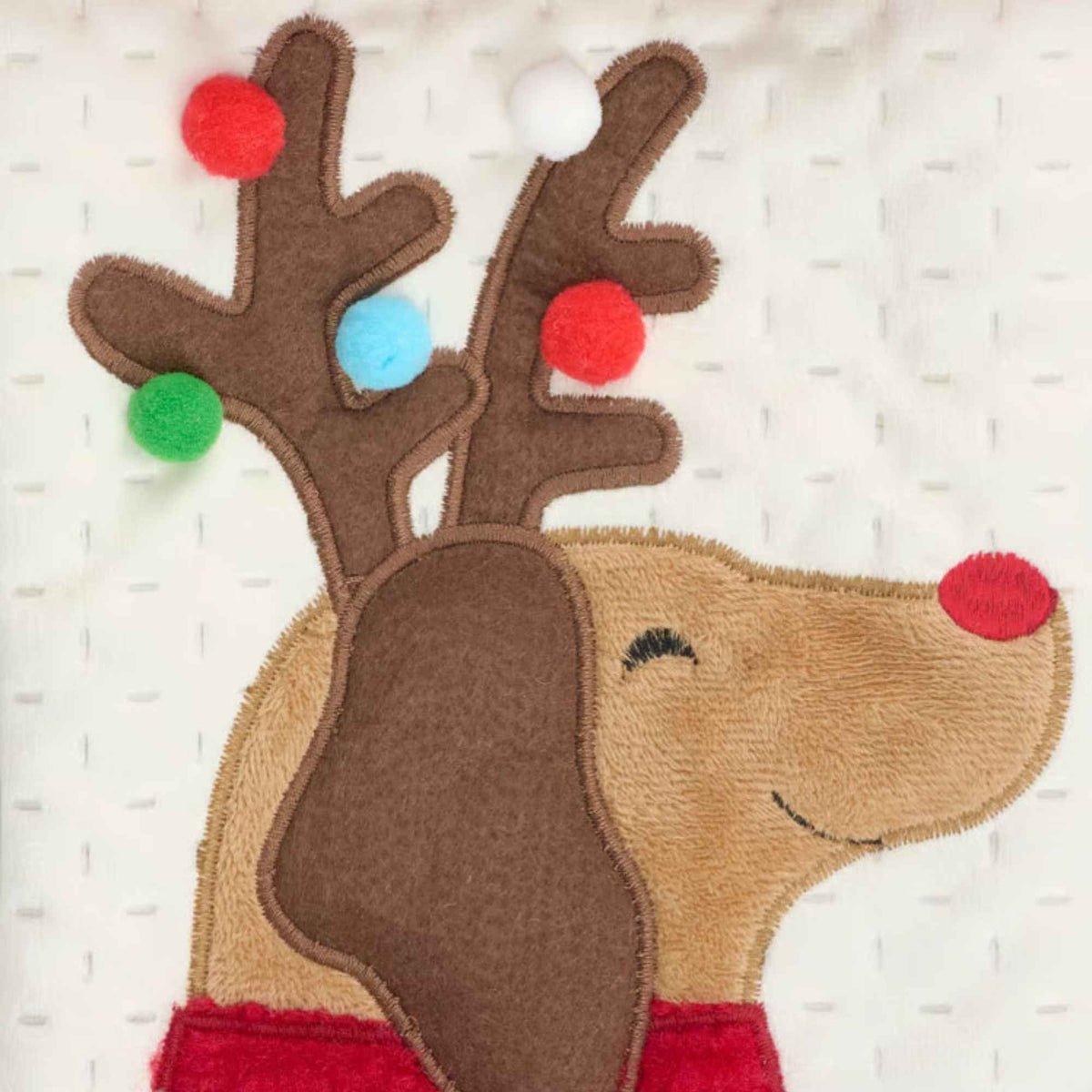 Primitives By Kathy Antlered Dog Stocking - - SBKGifts.com