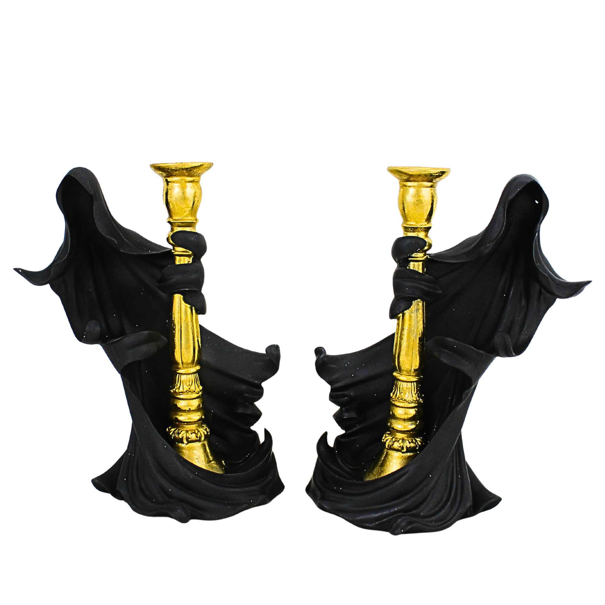 67724 Faceless Phantom Candlestick Holder Set 139144