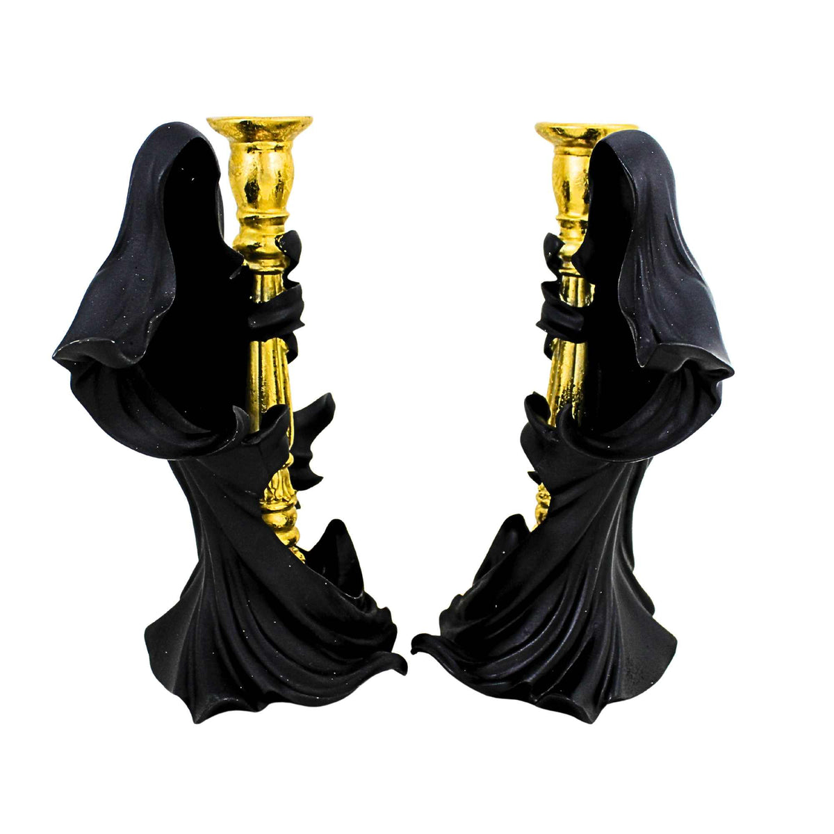 Roman Faceless Phantom Candlestick Holder Set - - SBKGifts.com