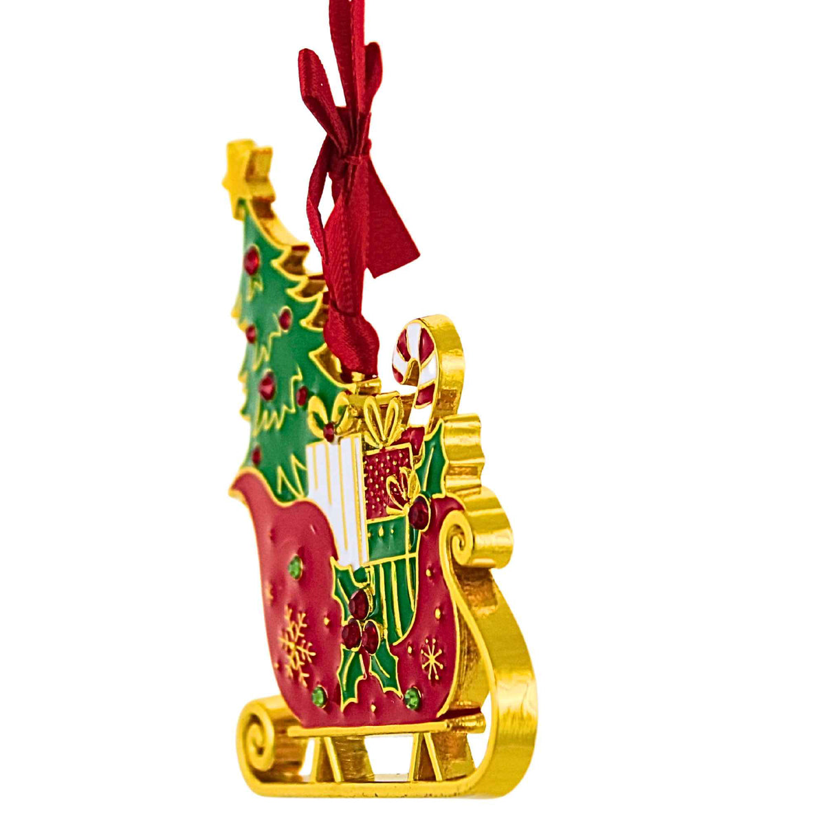 Roman Sleigh W/ Tree Ornament - - SBKGifts.com