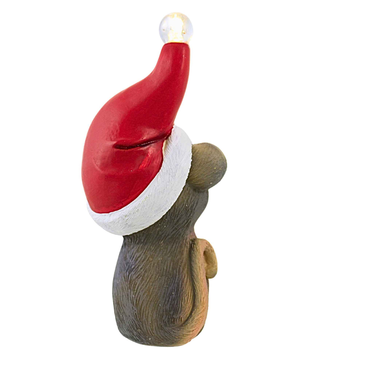 Transpac Led Mouse W/ Red Hat - - SBKGifts.com