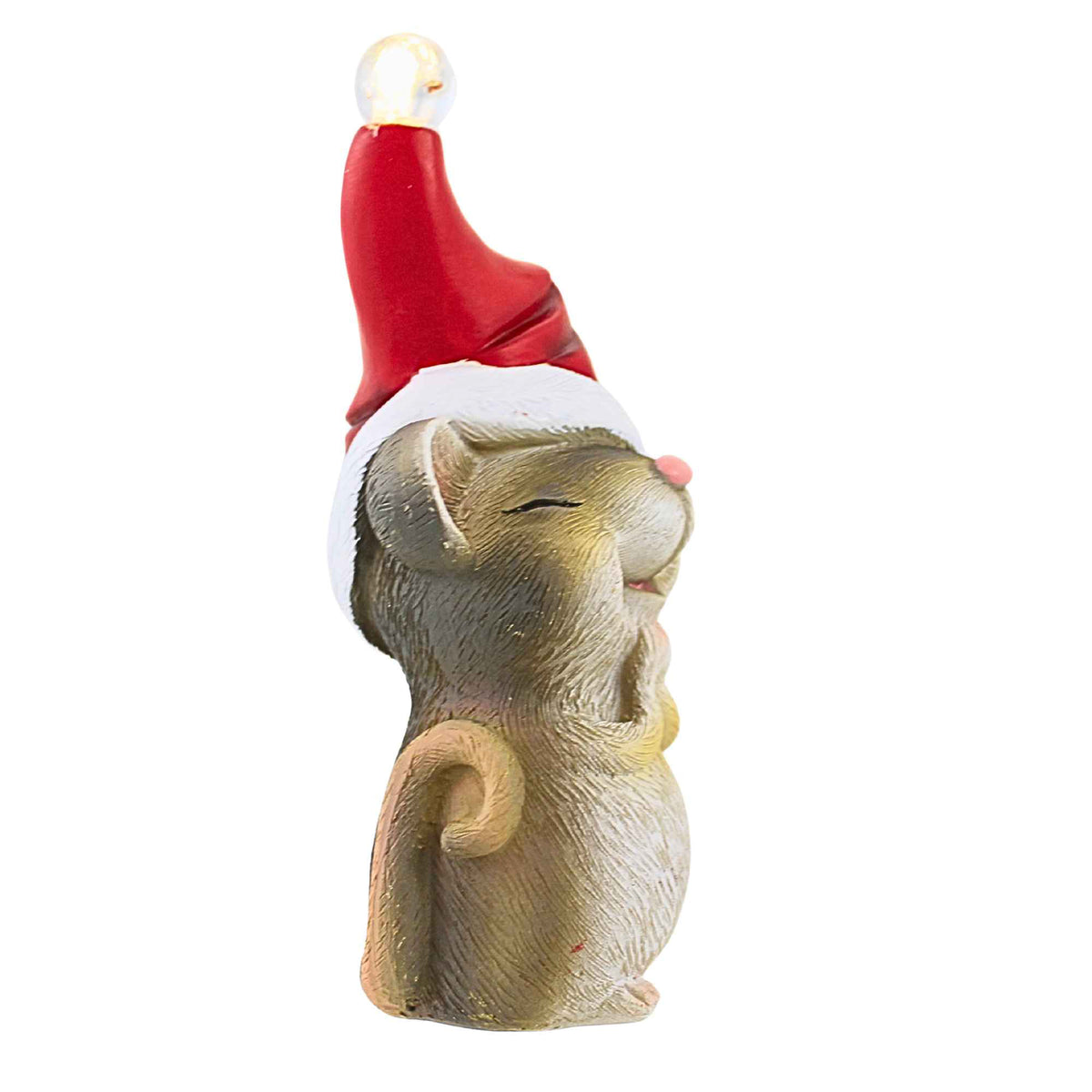 Transpac Led Mouse W/ Red Hat - - SBKGifts.com