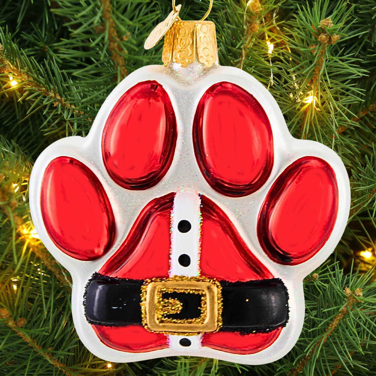 Old World Christmas Santa Paws Ornament - - SBKGifts.com