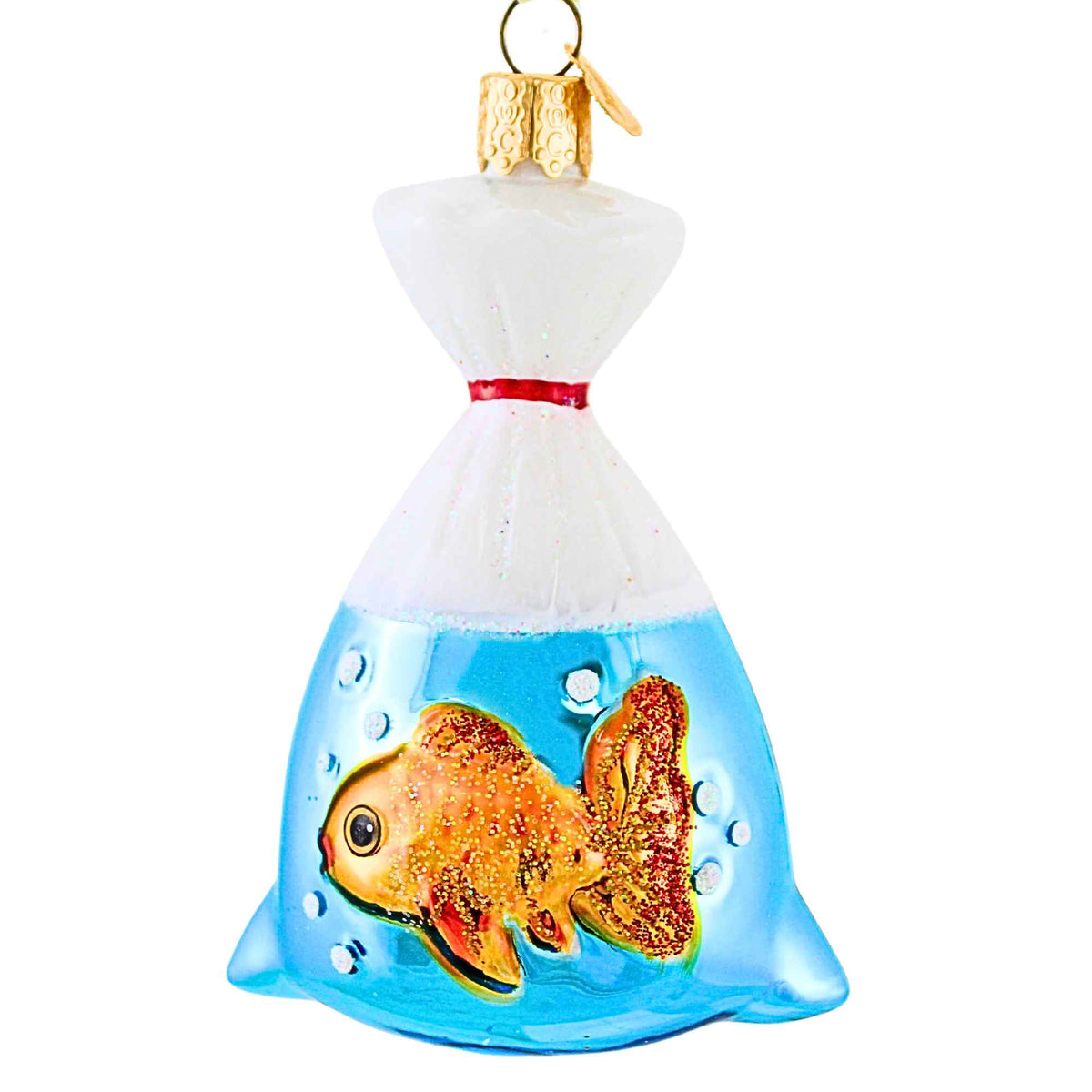 67778 Goldfish In A Bag Ornament 12722