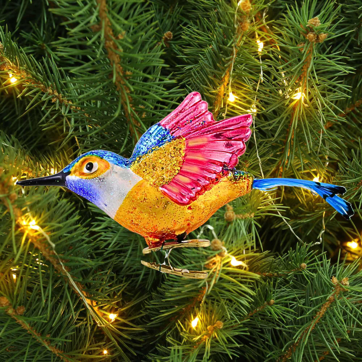 Old World Christmas Vibrant Hummingbird Ornament - - SBKGifts.com
