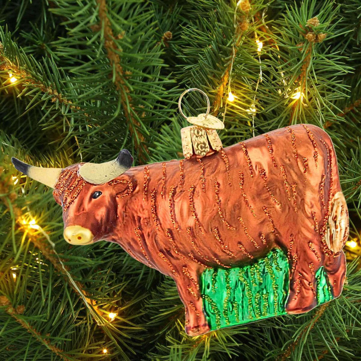 Old World Christmas Highland Cow Christmas Ornament - - SBKGifts.com