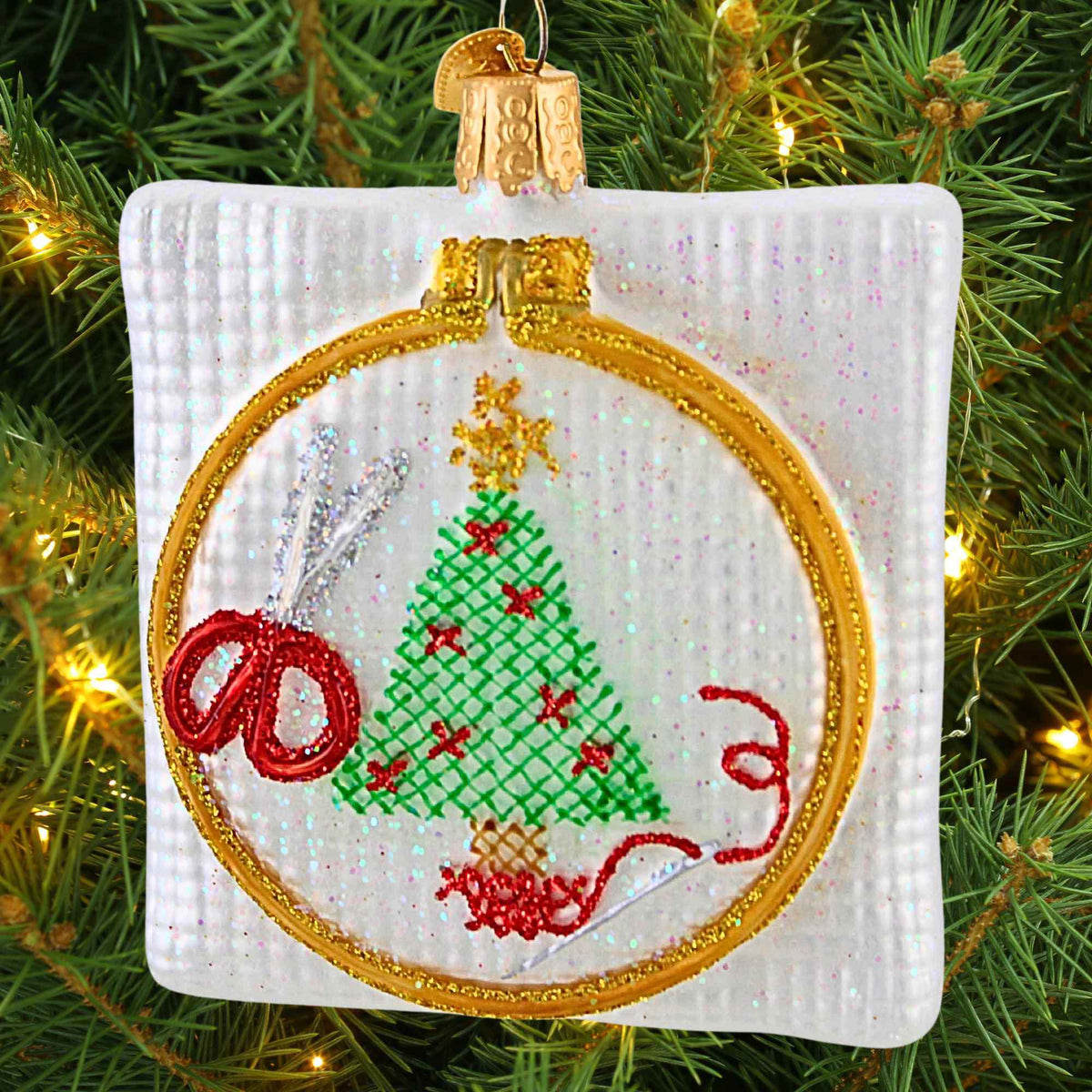 Old World Christmas Christmas Cross Stitch Ornament - - SBKGifts.com
