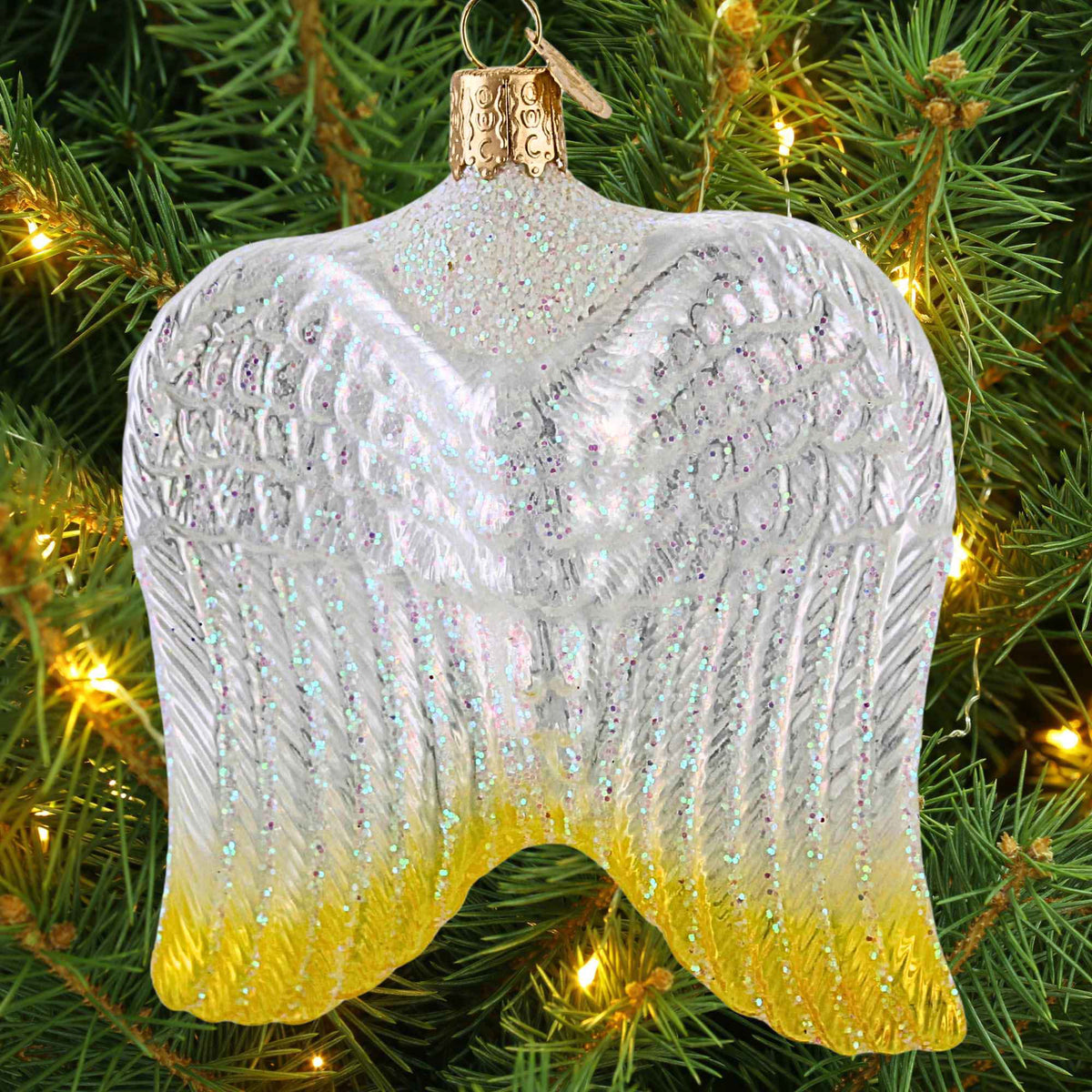 Old World Christmas Sterling Angel Wings Ornament - - SBKGifts.com
