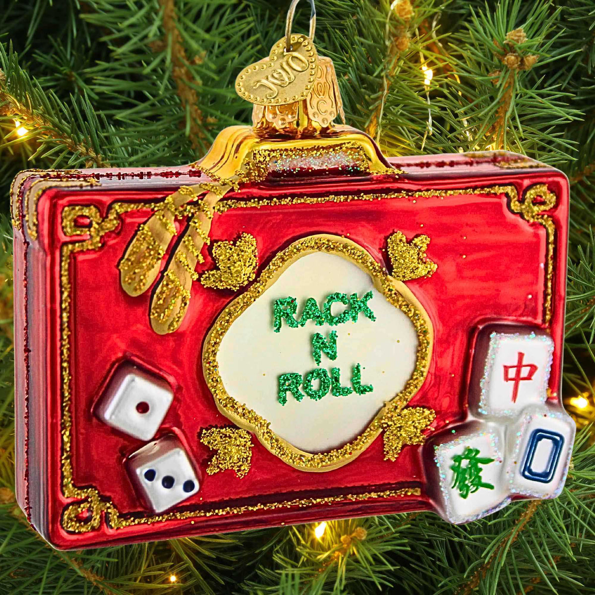 Old World Christmas Rack N Roll Mahjong Ornament - - SBKGifts.com