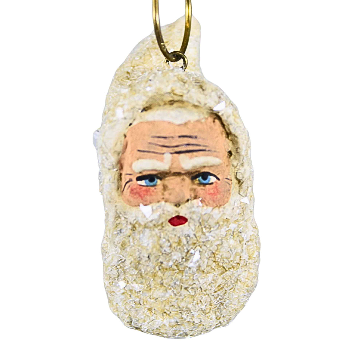 Marolin White Christmas Santa Heads  8 Pc Set - - SBKGifts.com