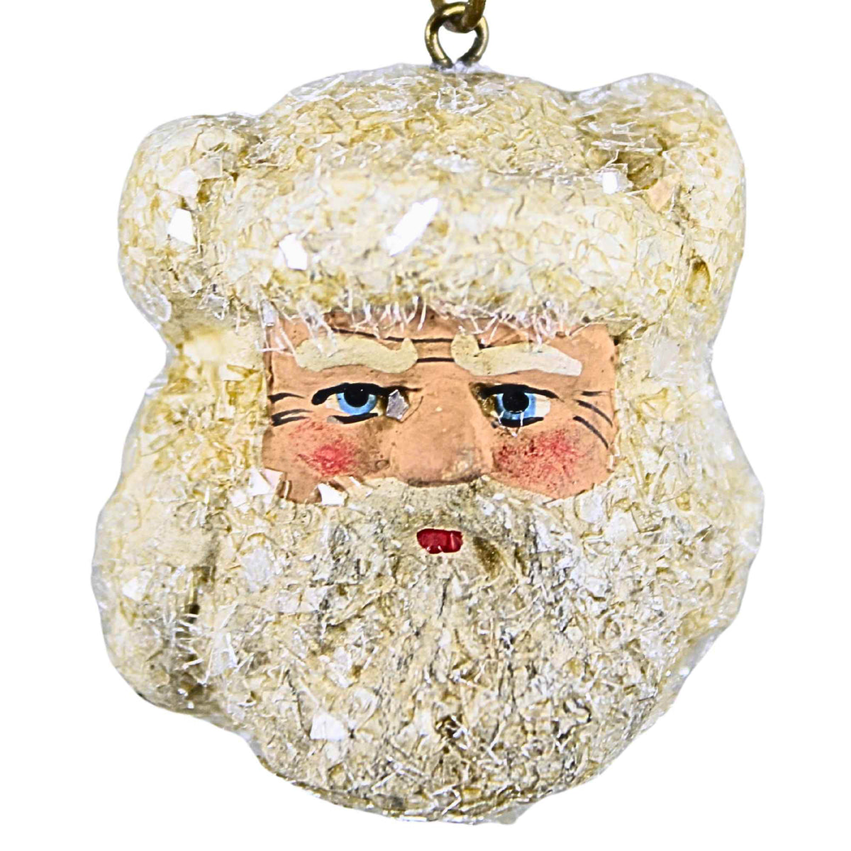 Marolin White Christmas Santa Heads  8 Pc Set - - SBKGifts.com