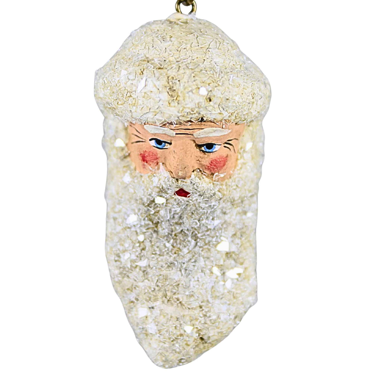 Marolin White Christmas Santa Heads  8 Pc Set - - SBKGifts.com