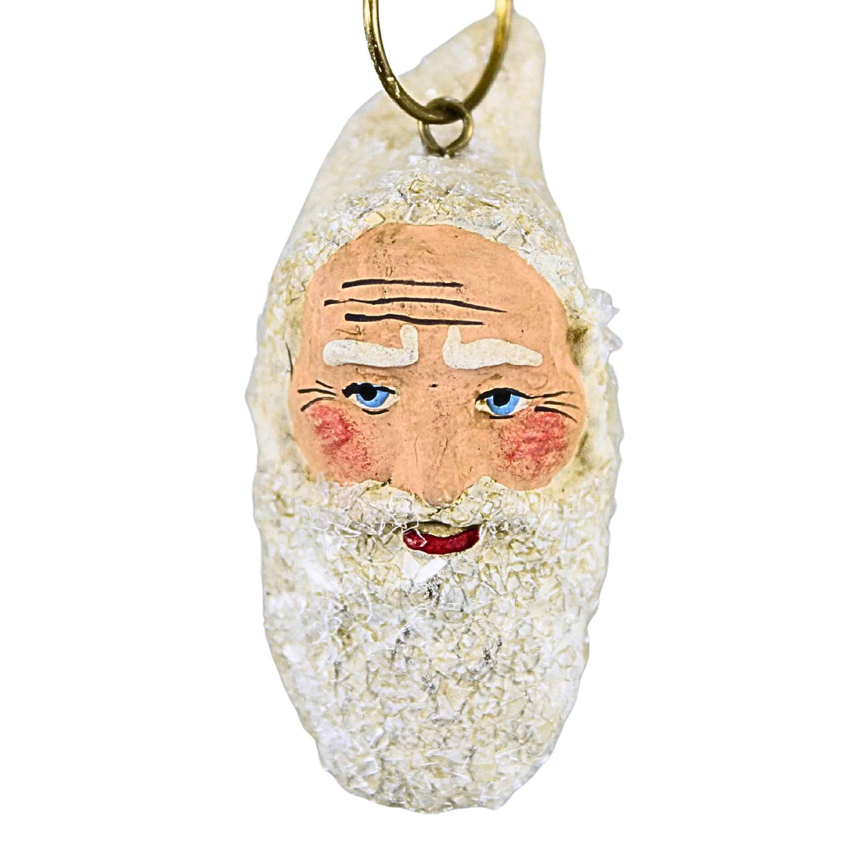 Marolin White Christmas Santa Heads  8 Pc Set - - SBKGifts.com