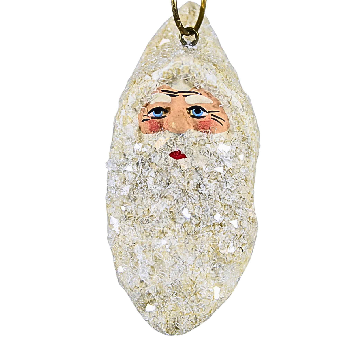 Marolin White Christmas Santa Heads  8 Pc Set - - SBKGifts.com