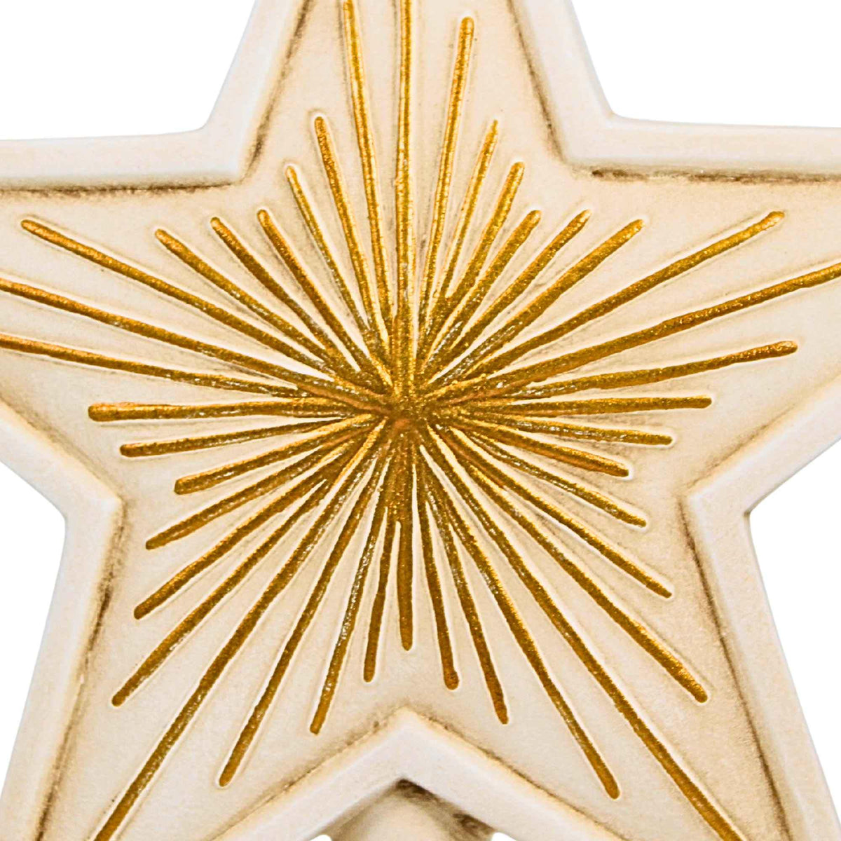 Marolin Big Star Antique White Tree Topper - - SBKGifts.com