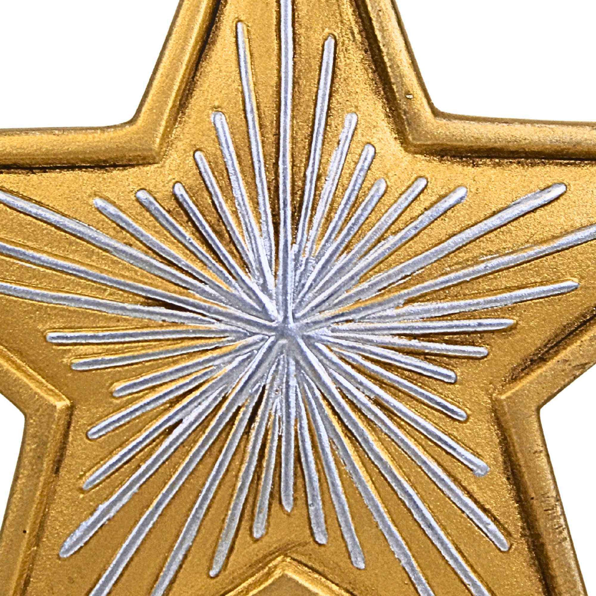 Marolin Big Star Gold Silver Tree Topper - - SBKGifts.com