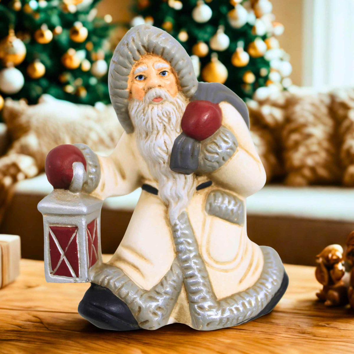 Marolin Little Santa With Lantern - - SBKGifts.com