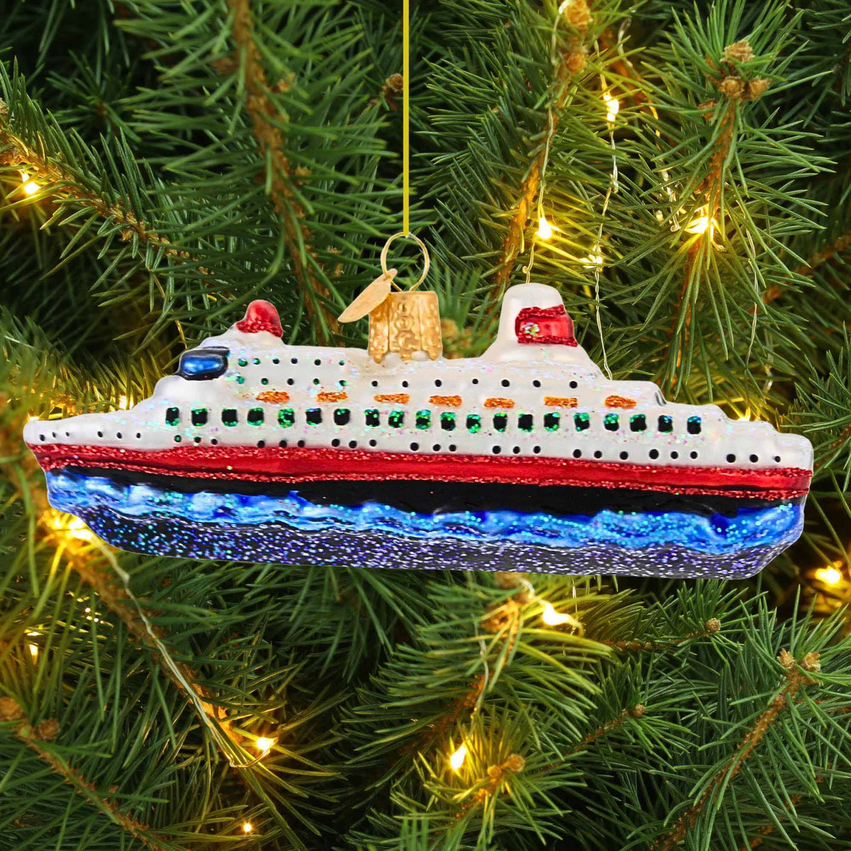 Old World Christmas Cruise Ship Ornament - - SBKGifts.com