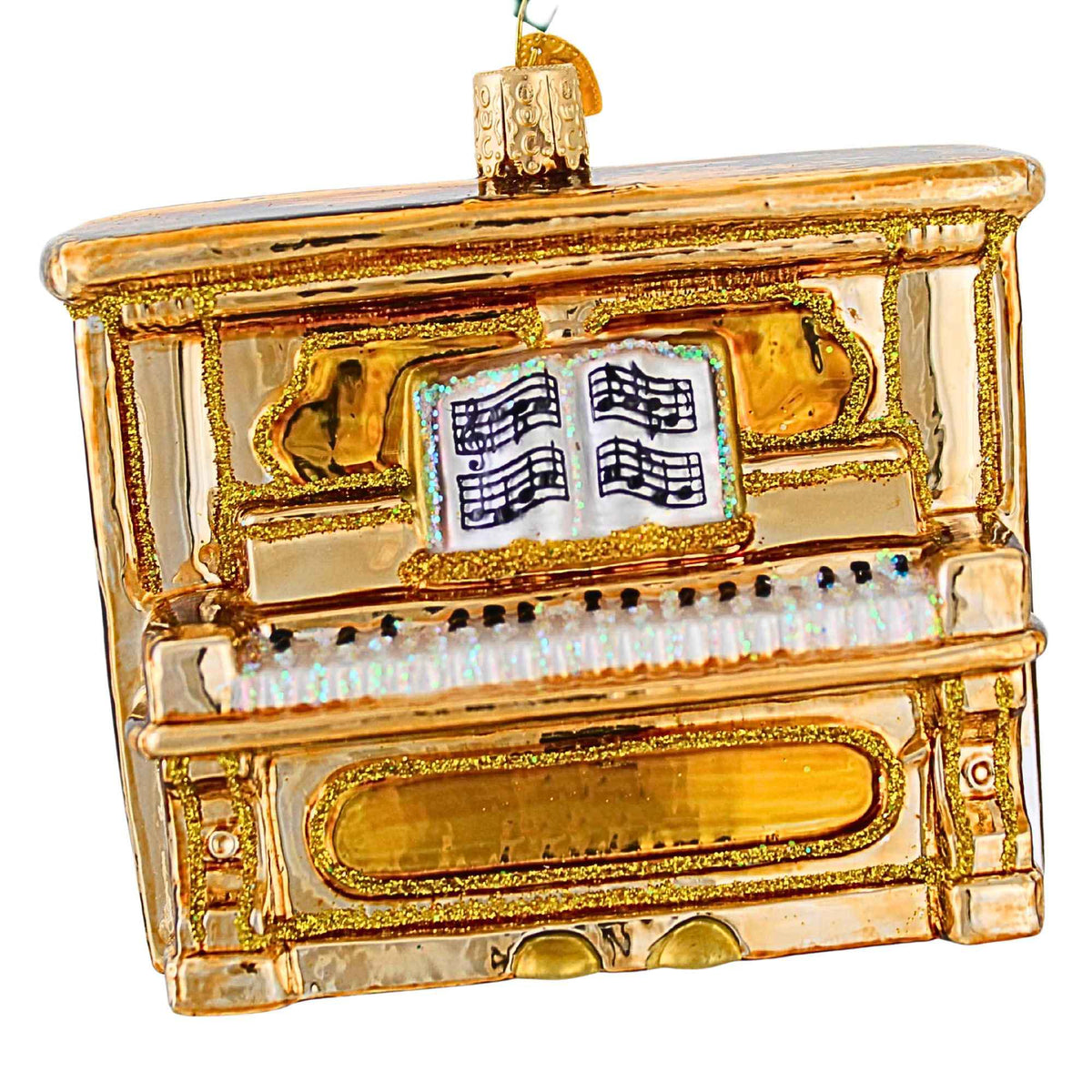 67840 Brown Upright Piano Ornament 38059
