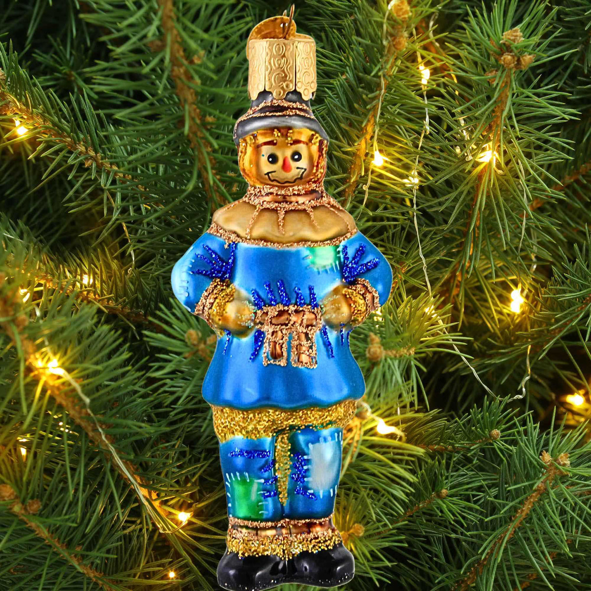 Old World Christmas Scarecrow Ornament - - SBKGifts.com