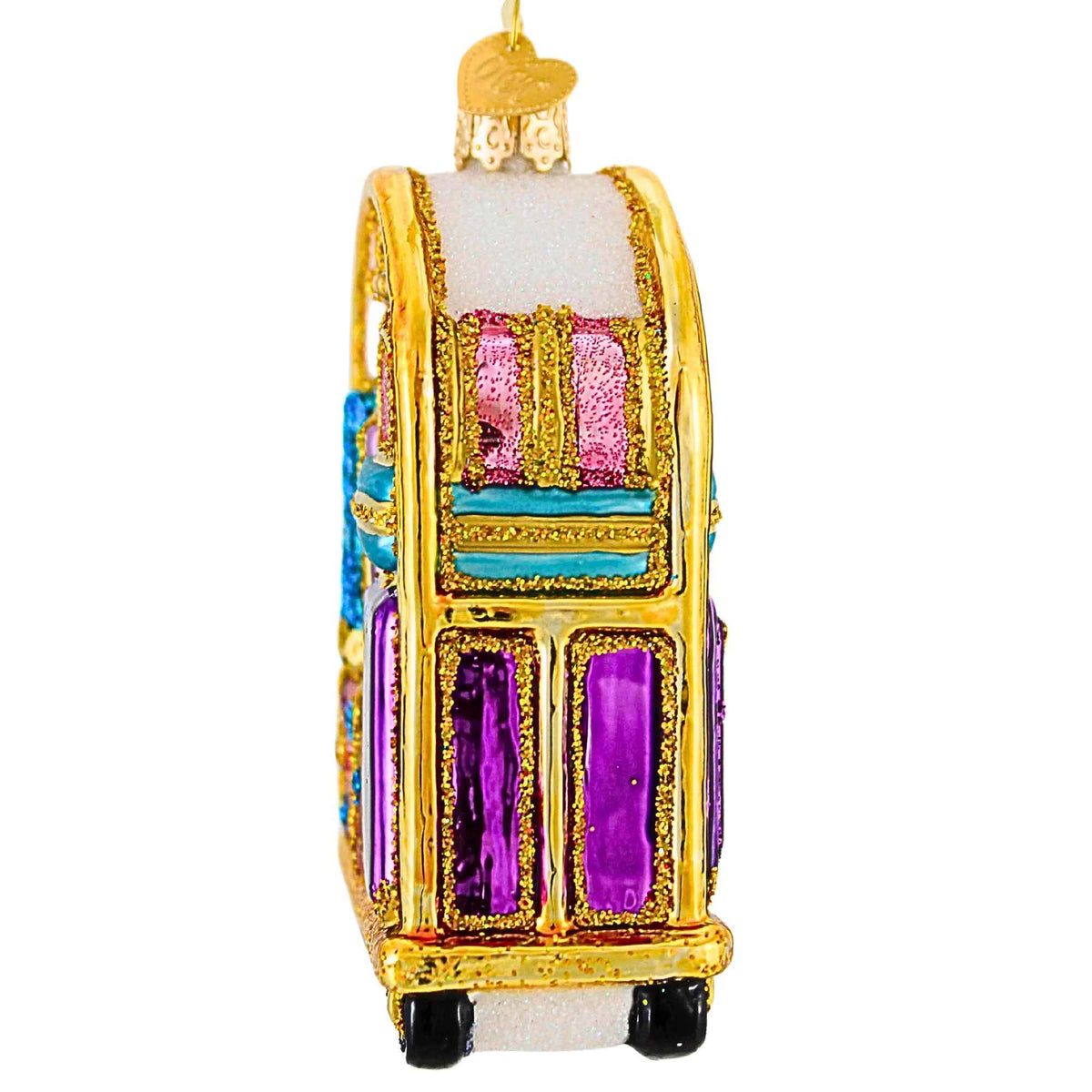 Old World Christmas Hotel Luggage Cart Ornament - - SBKGifts.com