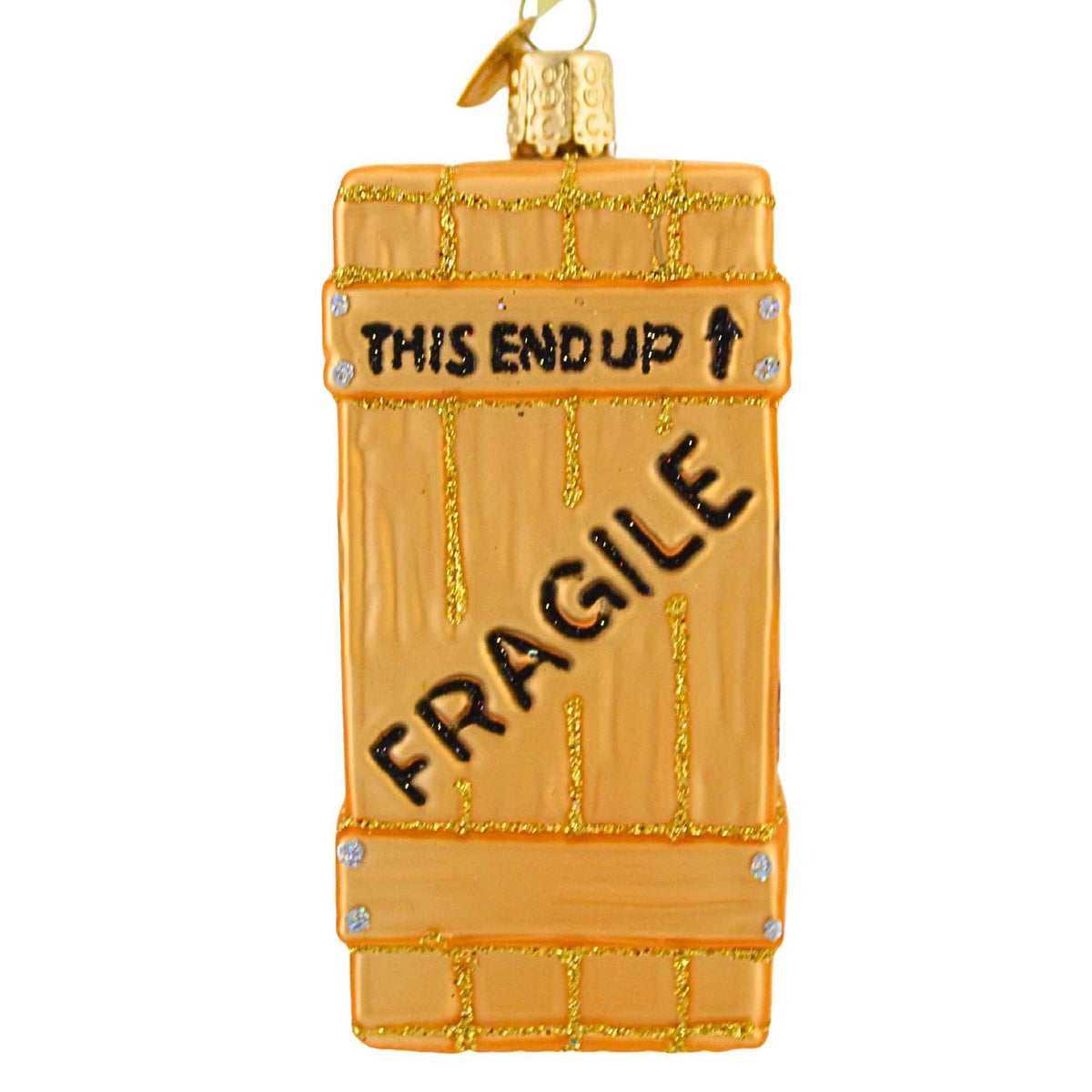 Old World Christmas Fragile Crate Ornament - - SBKGifts.com
