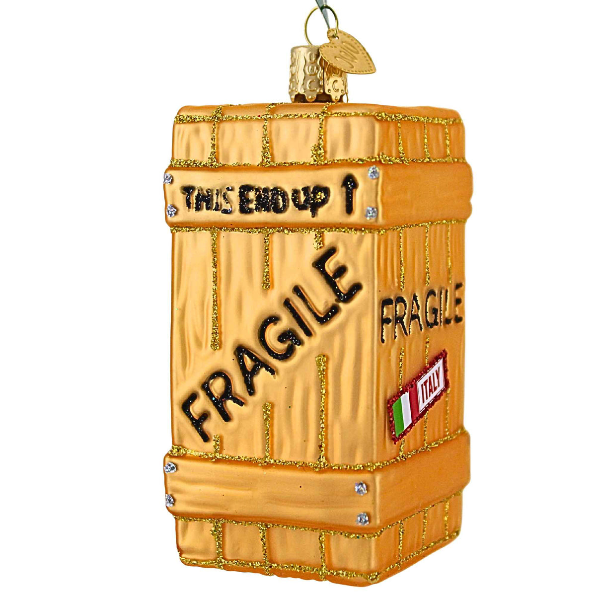 Old World Christmas Fragile Crate Ornament - - SBKGifts.com