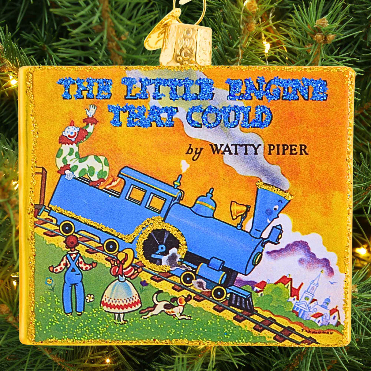 Old World Christmas The Little Engine That Could Book Ornament - - SBKGifts.com