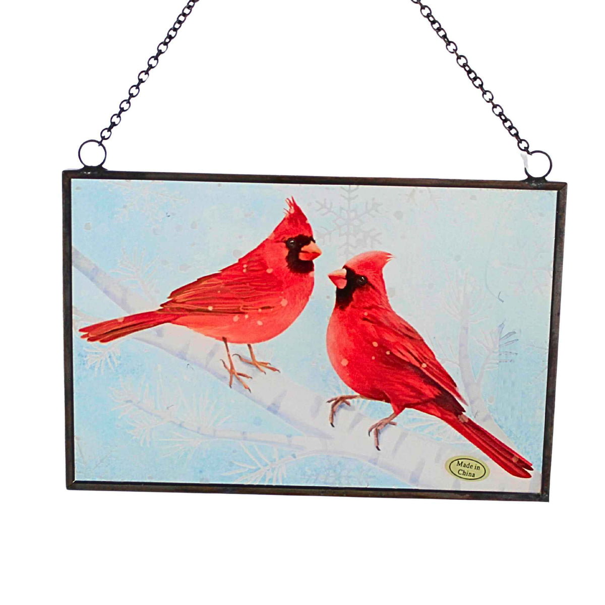 Raz Imports Stained Glass Cardinal Ornament - - SBKGifts.com