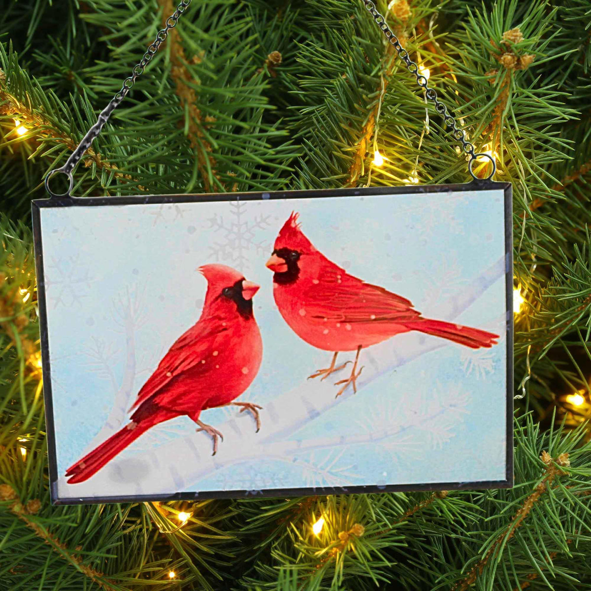 Raz Imports Stained Glass Cardinal Ornament - - SBKGifts.com