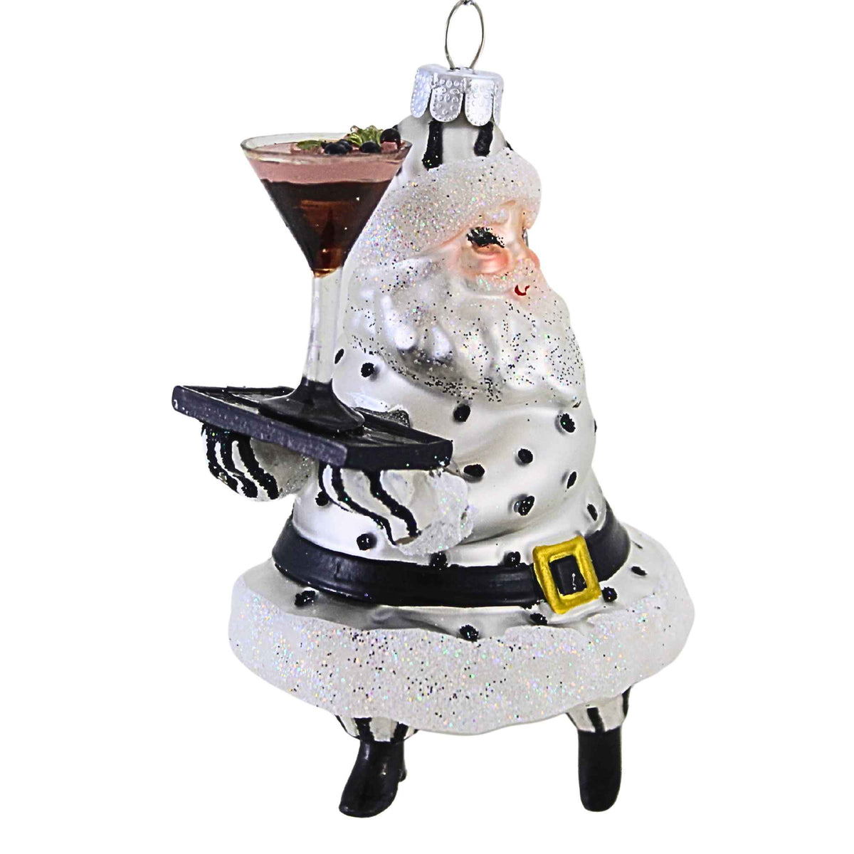 Raz Imports Espresso Service Santa Ornament - - SBKGifts.com