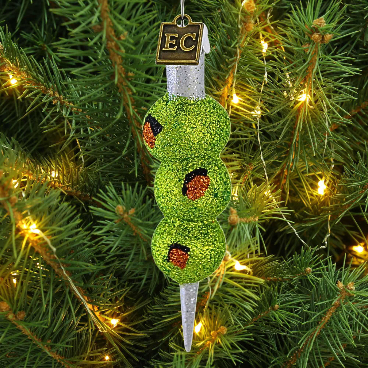 Eric Cortina Collection Glitter Pop Three Olives Please Ornament - - SBKGifts.com