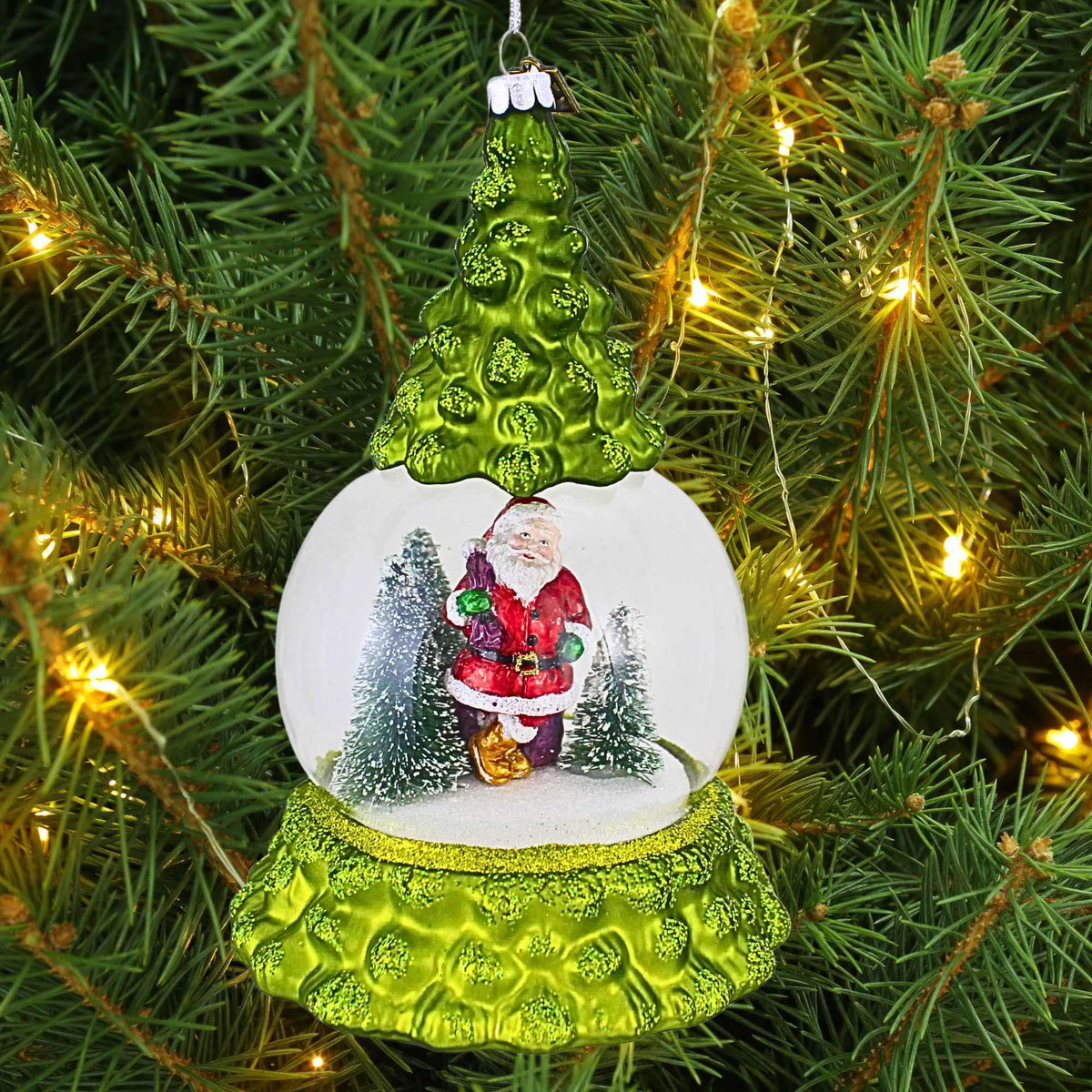Eric Cortina Collection Santa In The Forest Ornament - - SBKGifts.com