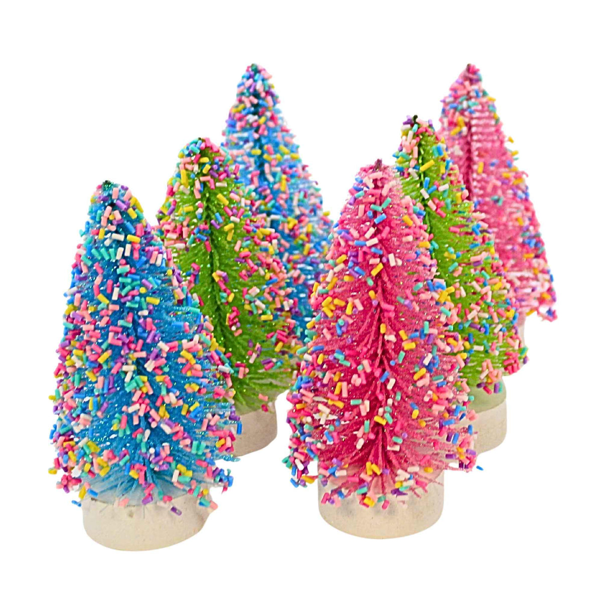 Raz Imports Bottle Brush Trees With Sprinkles - - SBKGifts.com