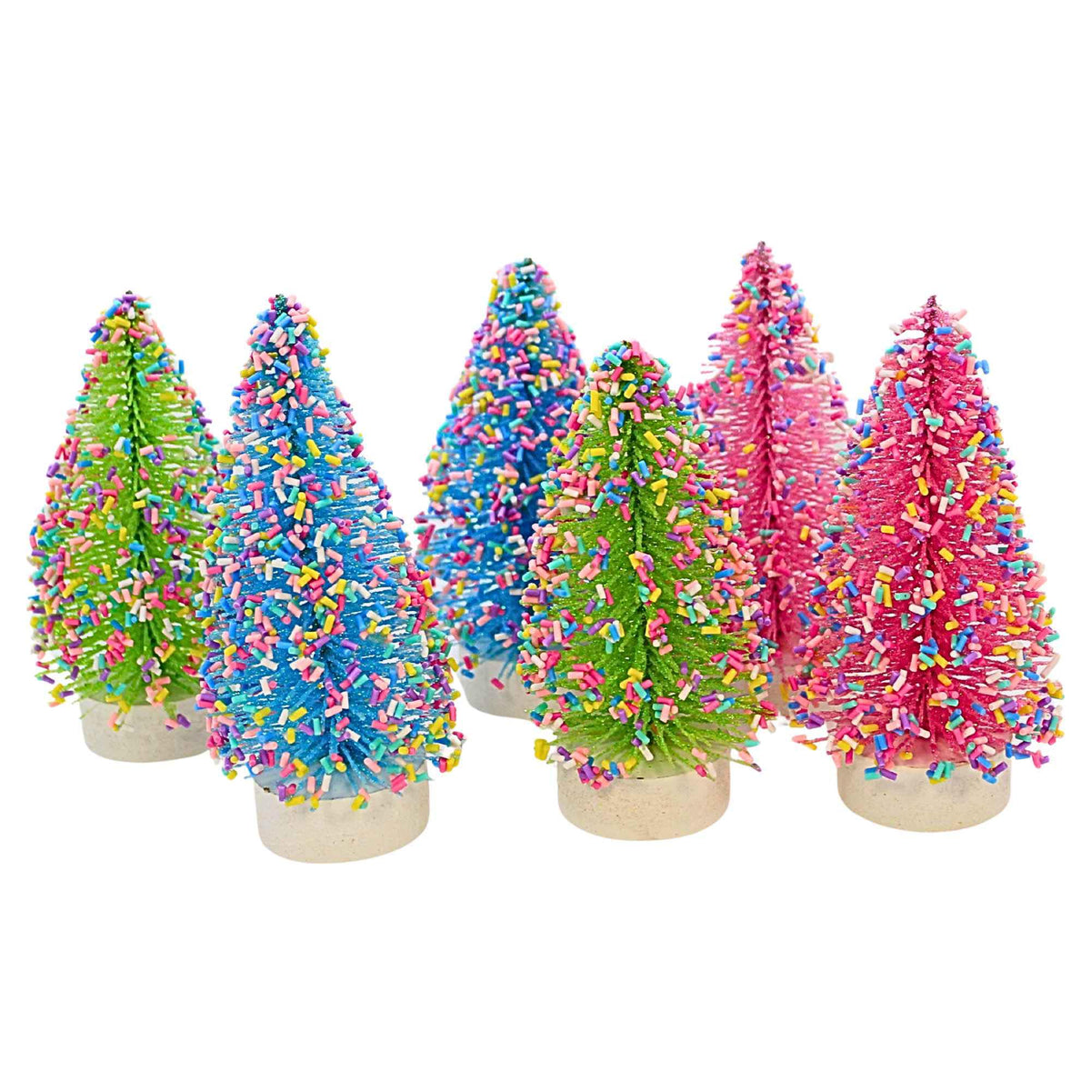 Raz Imports Bottle Brush Trees With Sprinkles - - SBKGifts.com