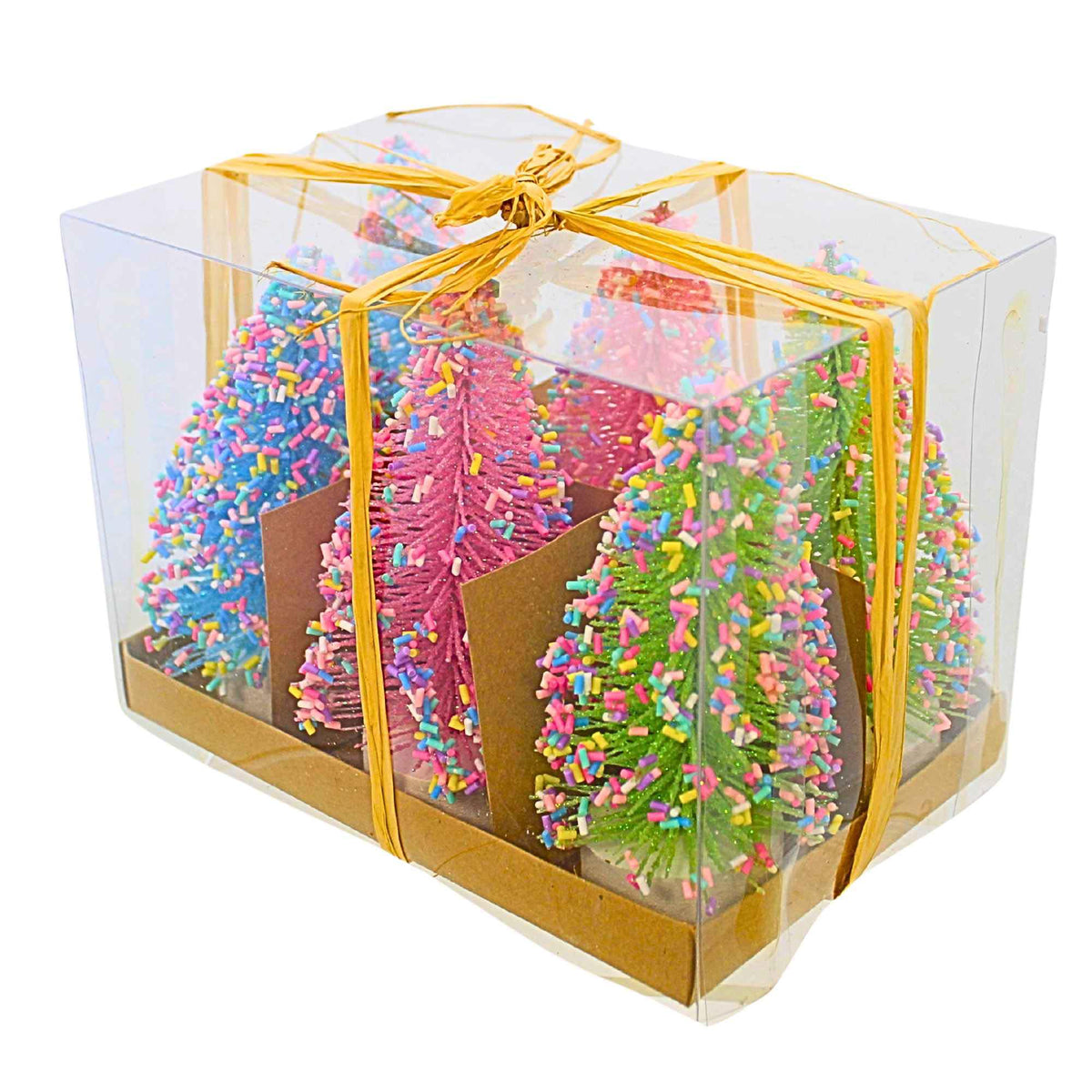 Raz Imports Bottle Brush Trees With Sprinkles - - SBKGifts.com