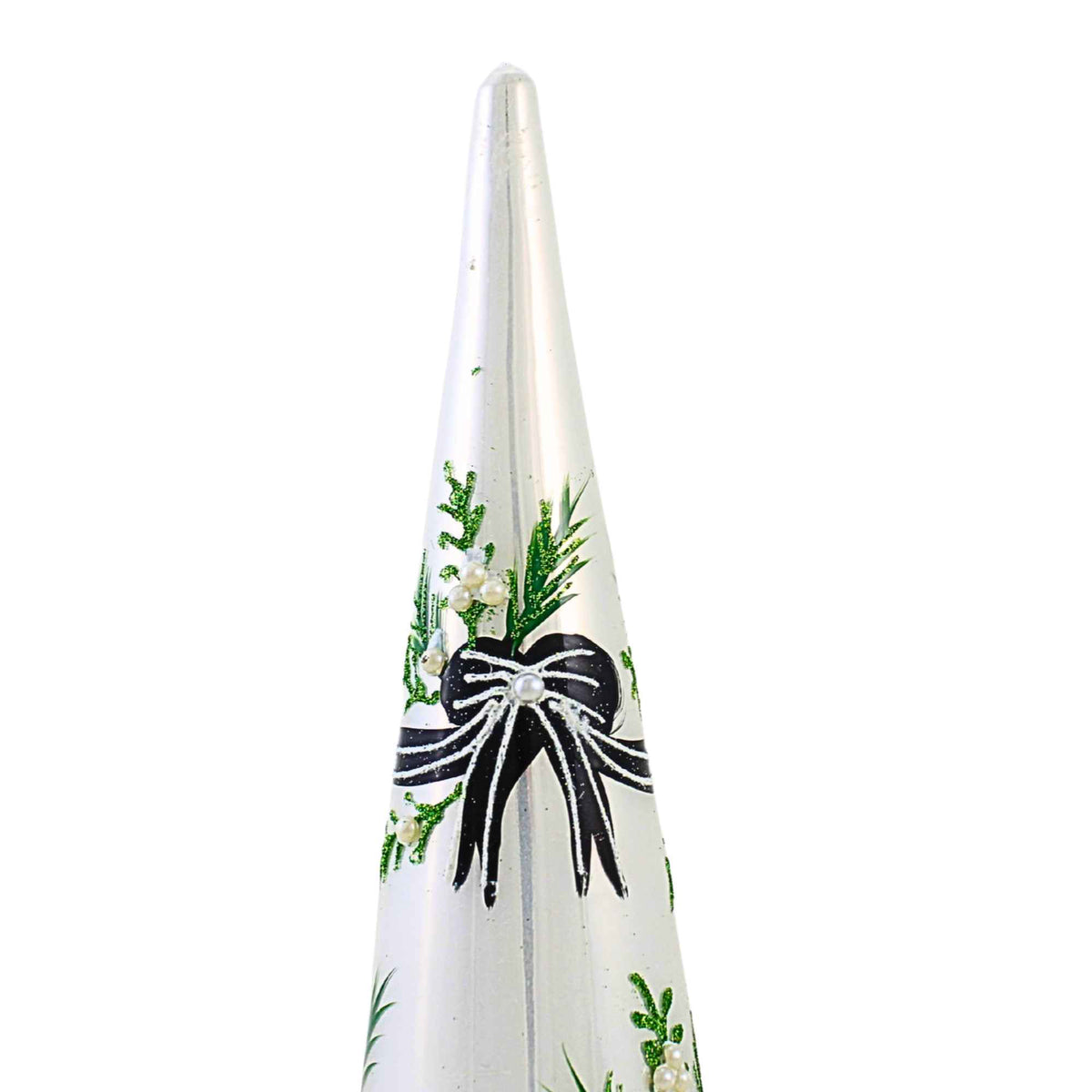 Raz Imports Black Bow Bunting Cone Trees - - SBKGifts.com