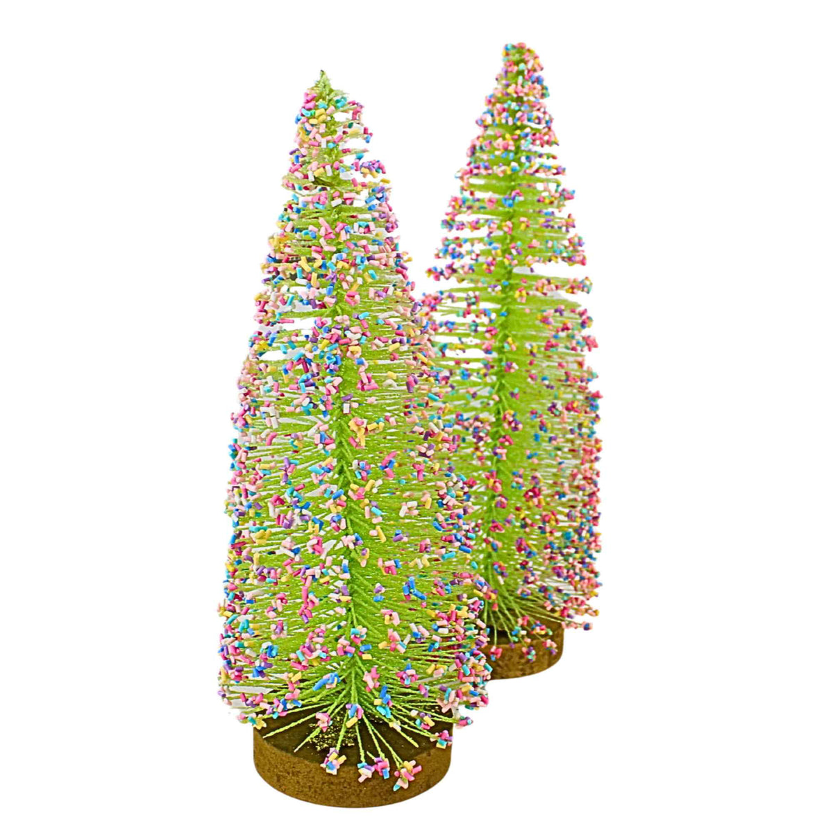 67869 Green Sprinkle Bottle Brush Trees 4606805