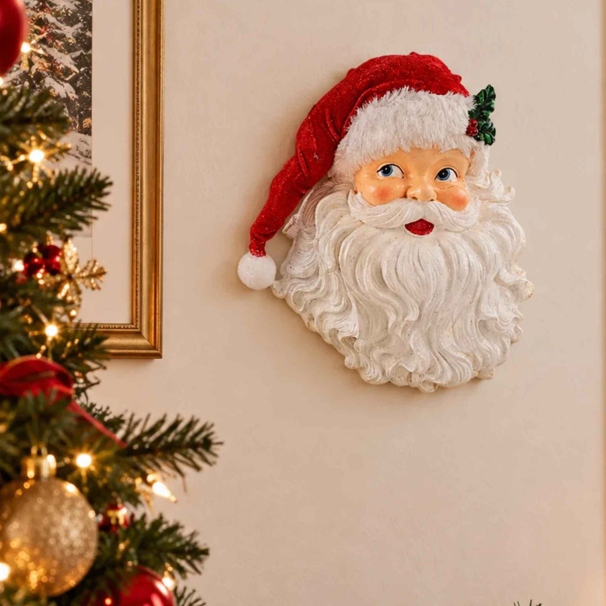 Raz Imports Jolly Santa Face Wall Art - - SBKGifts.com