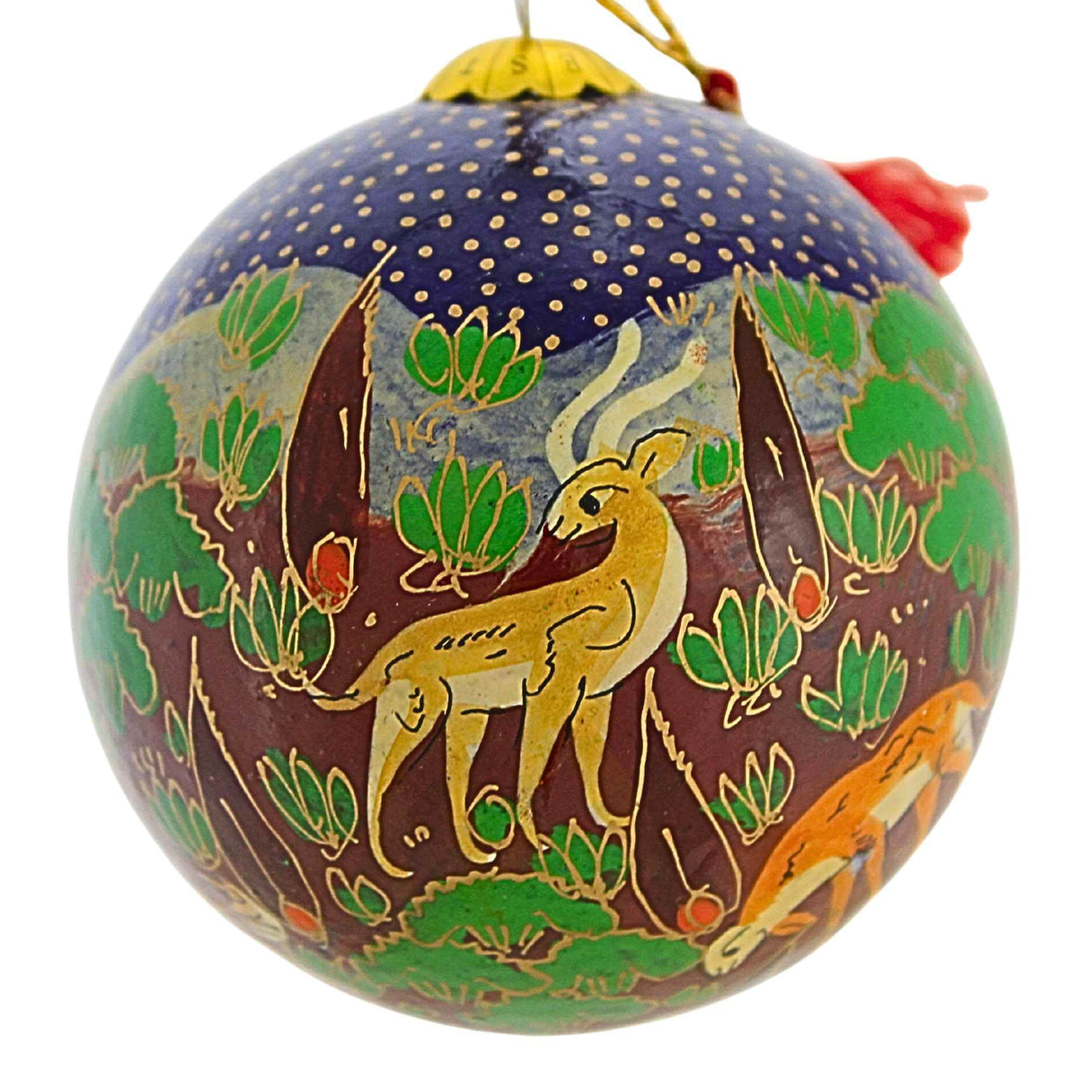 67916 Forest Friends Blue Bauble FF004