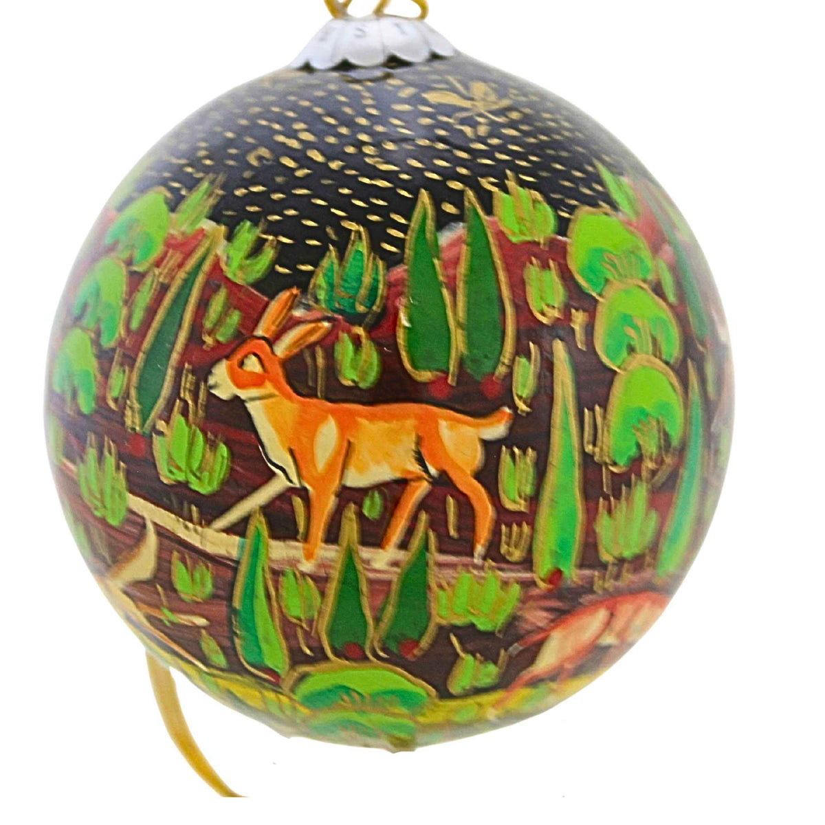 67918 Forest Friends Black Christmas Bauble FF001