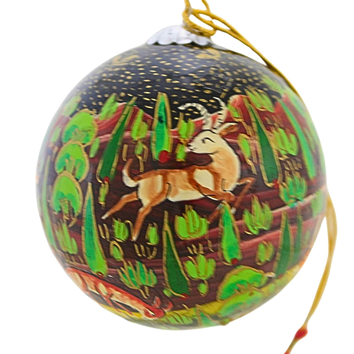 Honest Love Our Planet Forest Friends Black Christmas Bauble - - SBKGifts.com