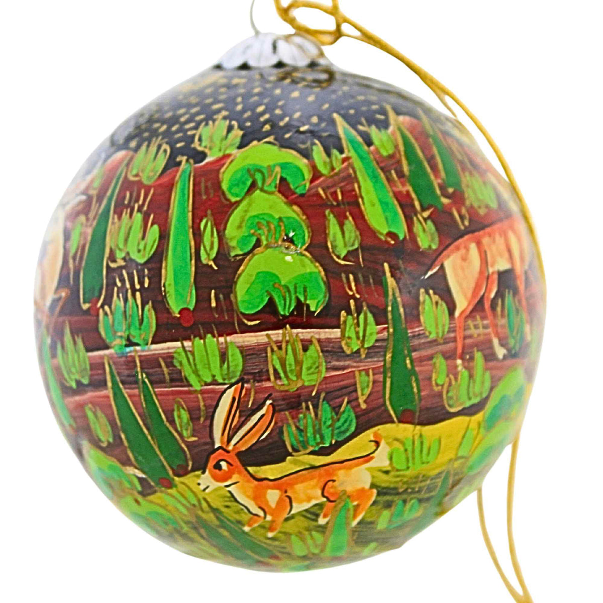 Honest Love Our Planet Forest Friends Black Christmas Bauble - - SBKGifts.com