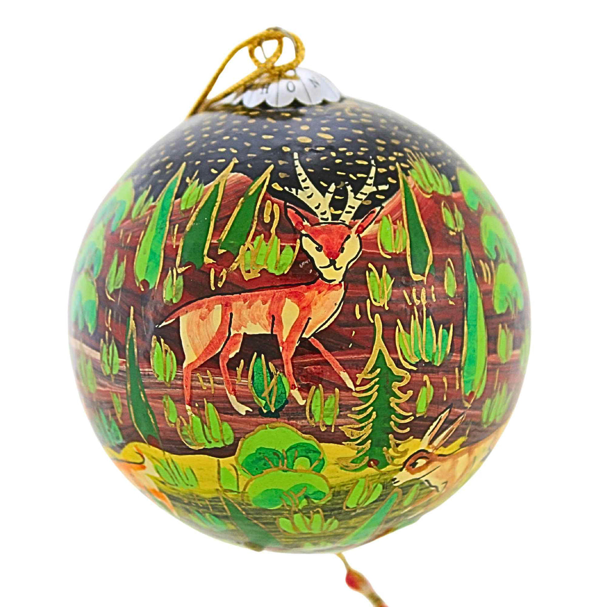 Honest Love Our Planet Forest Friends Black Christmas Bauble - - SBKGifts.com